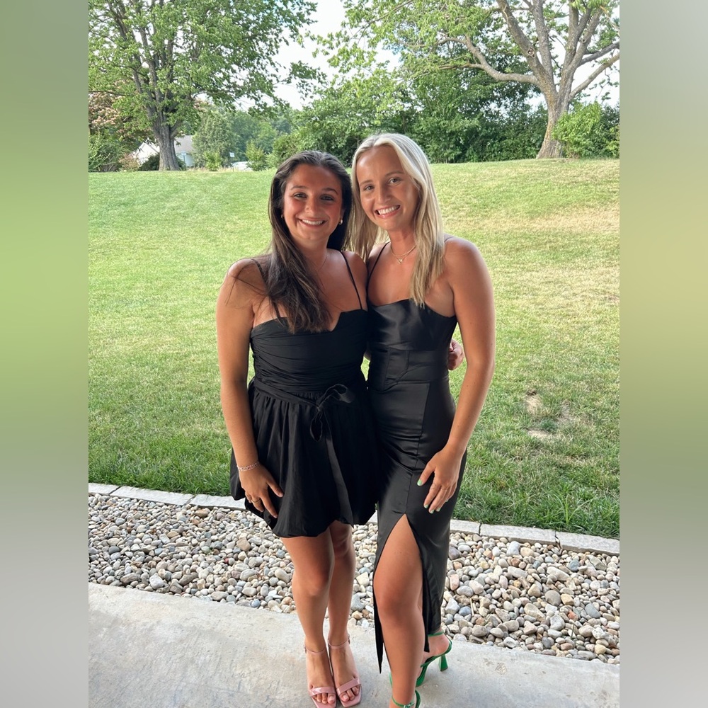 Black Corset Slip Dress!